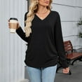 thumbnail image 3 of SHE IS My Orders Placed Long Sleeve V Neck Shirts for Women Pack Crew Neck Tops for Women Work Blouses for Women Office Professional Sexy Tops for Women 2025, 3 of 6