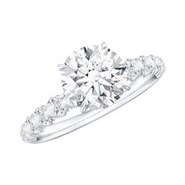 Rosec Jewels - Lab Grown Diamond Solitaire Engagement Ring for Women - 7 mm - 1 Carat - EF-VS Grade, 14K White Gold, US 3.00