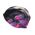 thumbnail image 2 of Logiee Colorful Wolf Head A Print Unisex Knit Beanie for Men Women Winter Hat,Beanies Skull Caps, 2 of 7