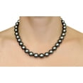 thumbnail image 2 of 14K Gold 11-13mm Black Tahitian South Sea Cultured Pearl Necklace - AAAA Quality, 2 of 7