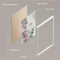 thumbnail image 3 of PixonSign Framed Wall Art Multicolored Eucalyptus Leaves Posters, Set of 3 Garden Floral Botanical Illustrations Wall Decor, Adhesive Canvas Prints for Home Decor - 8"x10" White, 3 of 5