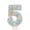 E, variant on Number Birthday Candle, Cute Cartoon Creative 3D Bear Smokeless Paraffin Wax Cake Topper for Kids Birthday Party Anniversary Celebration Decorations Digit 0-9, A