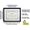 thumbnail image 2 of 8x16 Collage Black Gallery Picture Frame with Three 4x6 Inch Openings - Wide Molding - Includes both Attached Hanging Hardware and Desktop Easel - Display Three 4 x 6 Photos Horizontal or Vertical, 2 of 5