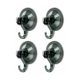 thumbnail image 1 of Juego de 4 ganchos para ventosa de pared, gancho para baño, toallero, corona, albornoz, abrigo, paño de cocina, utensilios de plástico transparente para cocina/oficina, soporte potente negro ACTIVE Biensenido a ACTIVE, 1 of 1