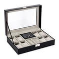 thumbnail image 1 of Caja de reloj con 8 ranuras, organizador, caja de reloj portátil, joyero, regalo del Día de San Valentín, 1 of 8