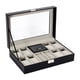 thumbnail image 2 of Caja de reloj con 8 ranuras, organizador, caja de reloj portátil, joyero, regalo del Día de San Valentín, 2 of 10