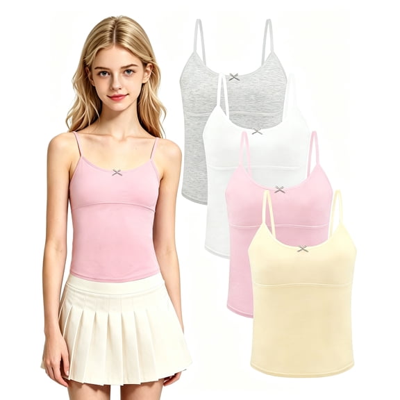 Girls Original Soft Cotton Camisole Undershirt Bra 8-16