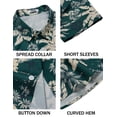 thumbnail image 5 of COOFANDY Green Aloha Shirt for Men Floral Button Up Shirts Summer Shirts Short Sleeve Palm Tree Shirts, 5 of 6