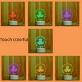 thumbnail image 3 of Lámpara de noche pequeña con enchufe USB, luz cálida grabada atmosférica, lámpara de mesita de noche, luz pequeña, 3 of 4
