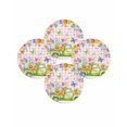 thumbnail image 7 of 15 Inch Round Placemats Set of 4, Spring Easter Non Slip Heat Insulation PP Table Mats, Colorful Eggs Floral Truck Butterflies Pink Plaid Washable Place Mats for Kitchen Dining Party Table Decor, 7 of 7