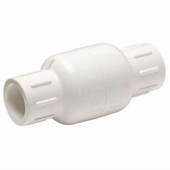 1 Pc, Homewerks 1/2 In. D X 1/2 In. D Solvent Pvc Spring Loaded Check Valve