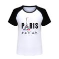 thumbnail image 4 of Kids Big Boys Girls Summer T-Shirts Fashion Games Letter Graphic Printed Raglan Color Block Short Sleeved Pullover Tee Blouse Spring Shirts For Boy 13-14T, 4 of 4