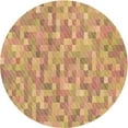 thumbnail image 1 of Ahgly Company Indoor Square Patterned Macaroni and Cheese Yellow Area Rugs, 3' Square, 1 of 6