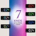 thumbnail image 4 of Digital Travel Alarm Clock, Black, 3.54 inch LCD Display, 9-Minute Snooze, 2 Volume Levels, Backlight, Battery Included, 4 of 4