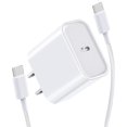 thumbnail image 2 of MINSUI-6.6 Ft USB C Fast Charger Cable Fit for Meta Quest 3 3S VR Headset 30W Type C PD Wall Charging Block Adapter with USB C to C Power Charging Cord for Oculus Quest 2 VR Headset (White), 2 of 3