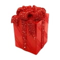 thumbnail image 1 of Caja de regalo de resina decorativa, adorno en miniatura para el hogar, para decoración de habitaciones y salas de estar. Rojo, 1 of 9