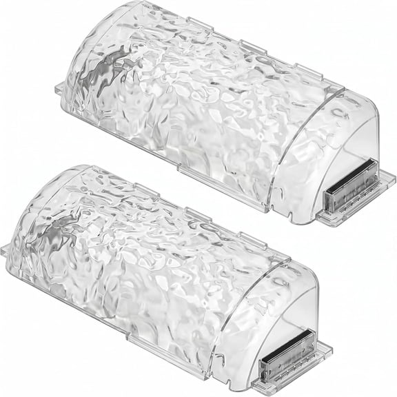 HIBIBUD 2 Pack Magnetic Vent Deflector for Floor,Sidewall&Ceiling Vents – Adjustable 8.5''–15.5'' Clear Ac Vent Deflector for Heating&Cooling Airflow Control,Fits Home&Rv Registers