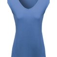 thumbnail image 3 of FashionOutfit Women's Ribbed Basic Sleeveless Tank Top, 3 of 4