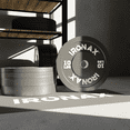 thumbnail image 2 of Ironax 35 lb Olympic Bumper Plate 2 Inch Low Bounce Rubber Home Gym, 2 of 5