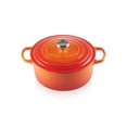 thumbnail image 1 of Horno holandés Le Creuset de hierro fundido esmaltado Signature, 5.5 L Flame, 1 of 5