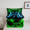 thumbnail image 5 of Erosebridal Teens Gamepads Bedding Twin Comforter Set,Blue Green Down Comforter,Video Game Bedding Sets Twin with Comforter,Breathable Geometric Room Decor,Reversible,2-Piece, 5 of 8