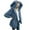 Blue 2, variant on YANHAIGONG Fuzzy Fleece Hoodies Long Overcoat Women Casual Jacket Fuzzy Hooded Casual Coats Cardigan Long Sleeve Sweaters with Pokets Winter Open Front Fleece Coat Outwear