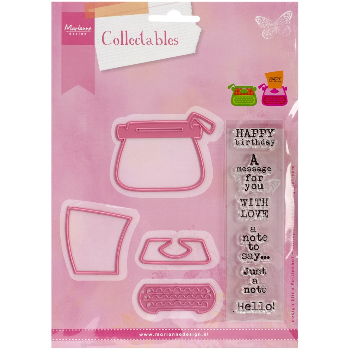 Marianne Design: Collectables Die Set - Eline's Typewriter