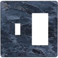 thumbnail image 1 of Nadoabtm Outlet Covers Realistic Deep Blue Marble Pattern 1 Toggle 1 Rocker Combination Decorative Wall Plate Light Switch Cover Plate Electrical Switch Plates for living Room Home Decor, 1 of 8