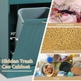 thumbnail image 5 of KIGOTY 10 Gallon Tilt-out Trash Cabinet, Pet-Proof Recycling Storage Cabinet for Kitchen, Lake BLUE, 5 of 8