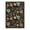 Black, variant on FairOnly 8'x10'Abstract Floral Print Area Rug Non Slip Stain Resistant Ultra Thin & Soft Rugs for Livingroom Bedroom,Brick Red