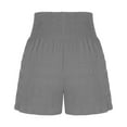 thumbnail image 5 of Xunlbb Womens Shorts,Women's Summer Fashion Solid Color Drawstring Shorts,Gray 2XL, 5 of 6