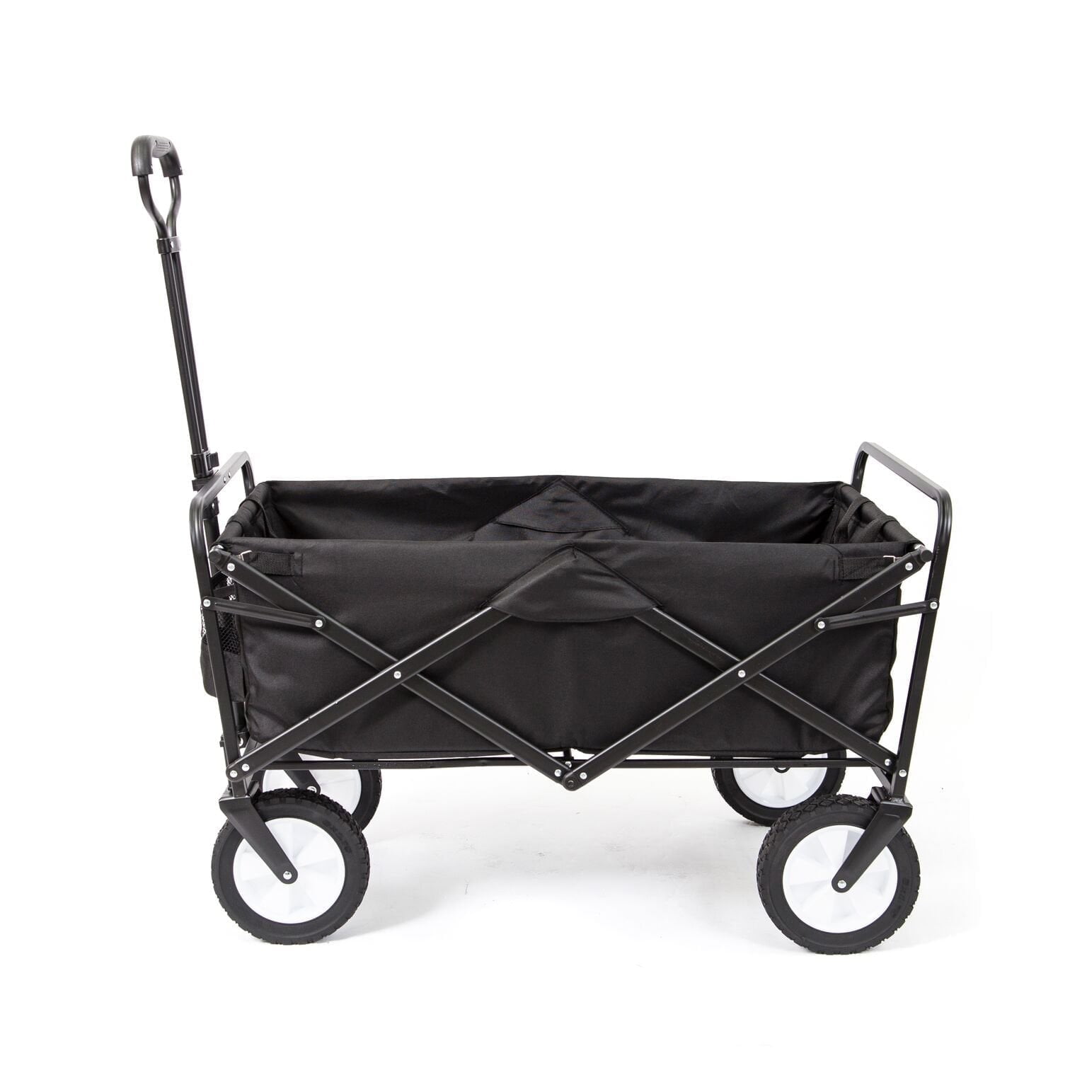 Mac Sports Collapsible Folding Outdoor Heavy Duty Utility Wagon, 300 lbs Weight capacity, Black