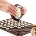 thumbnail image 2 of Macaron Silicone Pad Mold Decorative Pot French Dessert 30/48 Hole Round Biscuit Handmade DIY Kitchen Cake Baking Tool, 2 of 9