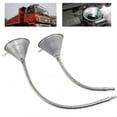 thumbnail image 5 of Flexible-Iron Universal Funnel With Filter For Car And Motorcycle Fuel 1PC Practical-Silver-Auto-Acesssories-Tools, 5 of 7