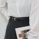 thumbnail image 3 of Cinturón de piel sintética para mujer, largo ajustable, fino, para vestir, camisas, tops, accesorios de moda, 3 of 8