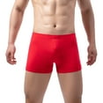 thumbnail image 2 of Aayomet Mens Briefs Men's See Through Mesh Bikini Triangle Panties Low Waist Stretch Underpants,Red XXL, 2 of 5