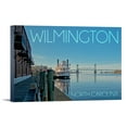 thumbnail image 1 of Wilmington, North Carolina, Steam Ship and Bridge, (12x18 Wrapped Canvas, Wall Decor, Artwork), 1 of 5