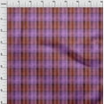 thumbnail image 4 of oneOone Cotton Poplin Purple Fabric Check Quilting Supplies Print Sewing Fabric By The Yard 56 Inch Wide, 4 of 5