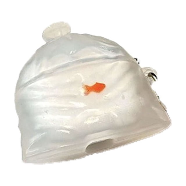 Étui en Silicone pour Sac Poisson Rouge Drôle, Mignon, Transparent, Protection Antichoc contre les Chutes