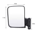 thumbnail image 2 of Golf Cart Mirrors Rear View Folding Side Mirrors for Club Car EZGO Yamaha Combo, 2 of 2