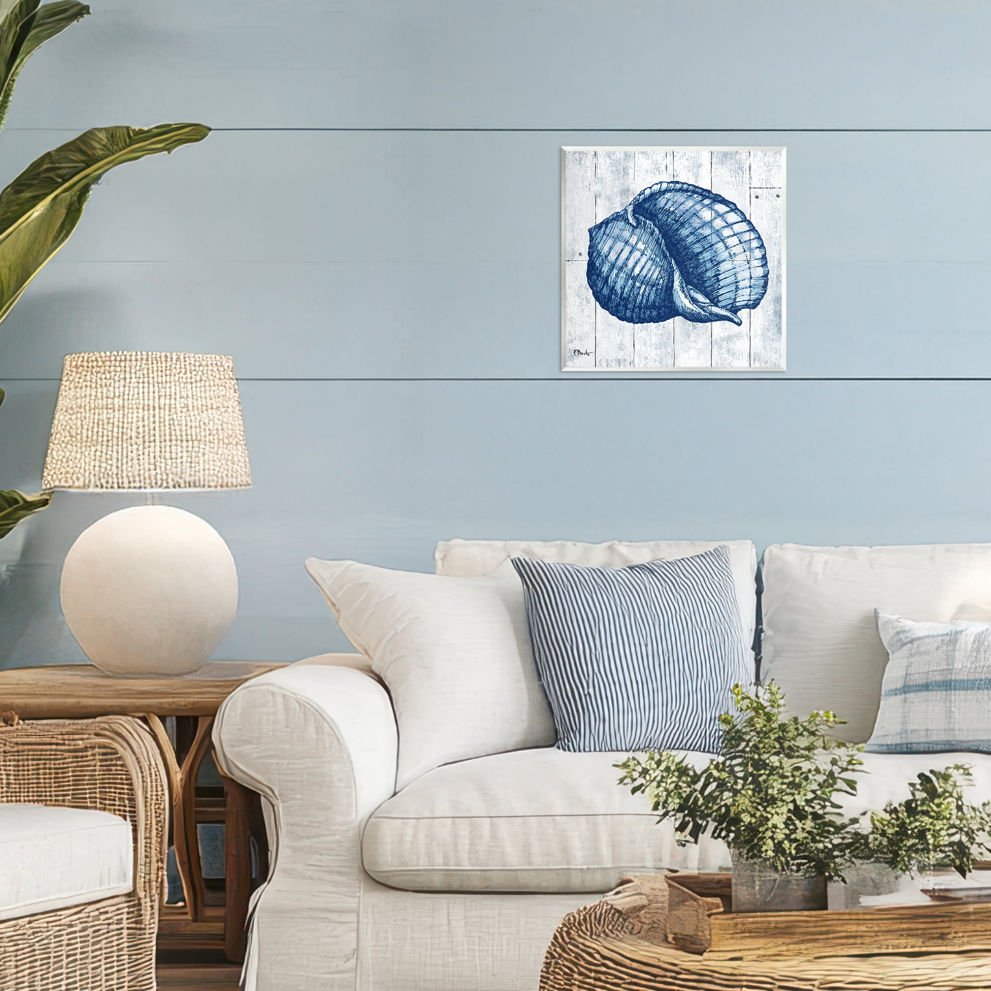 Stupell Industries Coastal Timberland Shell Wall Plaque Art, design by Paul Brent