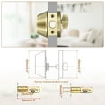 thumbnail image 3 of Uxcell Cylinder Deadbolt Door Lock Round Entry Front Door Handle Sets for Door Bronze, 3 of 7