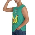 thumbnail image 3 of Kdxio Funny Avocado for Men's Muscle T-shirt,Sleeveless for Workout Running Athletic Gym Lounge Casual, 3 of 7
