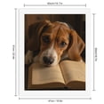 thumbnail image 2 of Paint by Numbers Kit for Adults, Beagle Reading Open Paint by Numbers, Easy Paint by Numbers Kit for Adults Beginner, DIY Adult Paint by Number Kits on Canvas, Home Decor 12x16in, 2 of 7