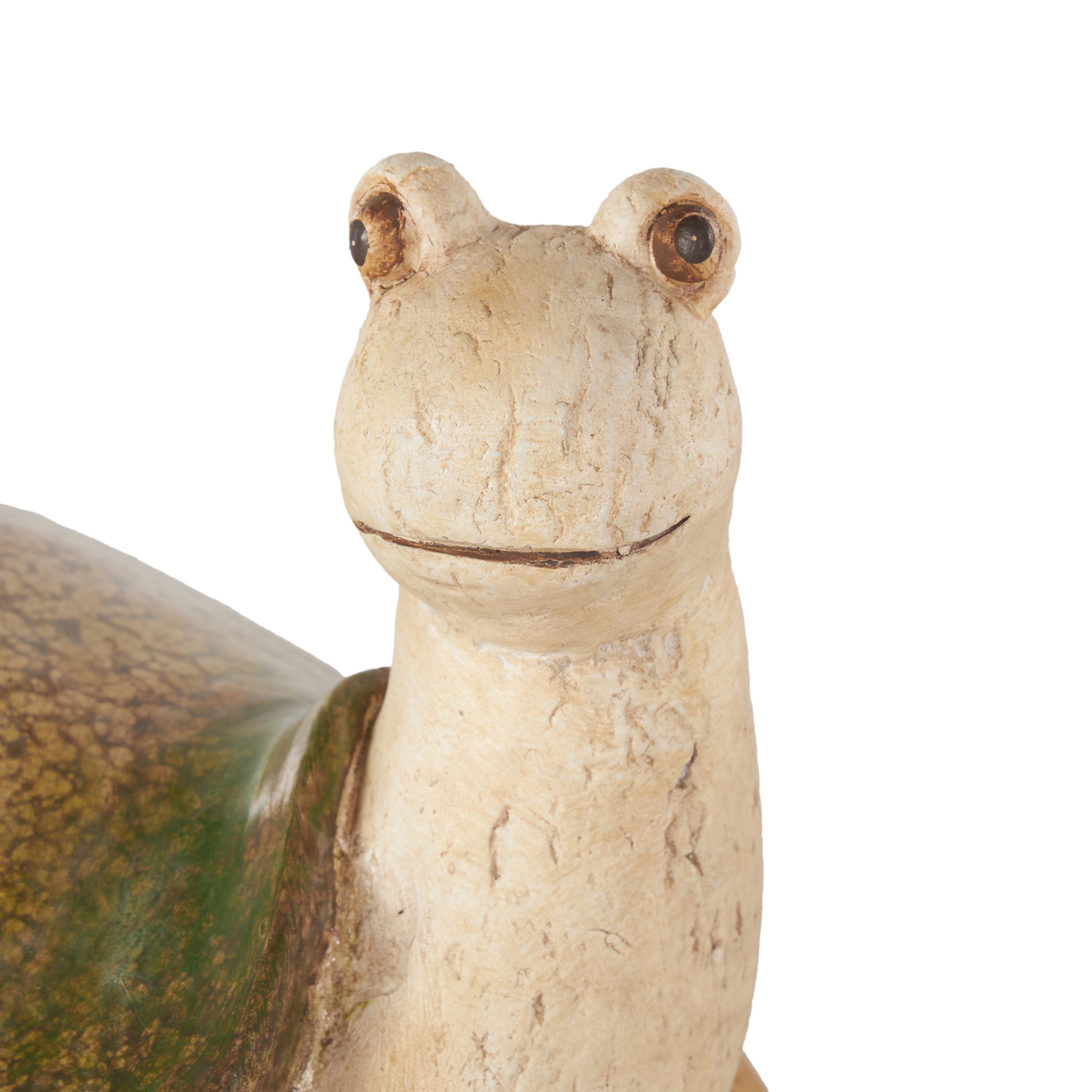 DecMode 8" Turtle Garden Sculpture with Green Shell