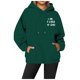 thumbnail image 4 of Sudadera informal con capucha, estampada y mangas largas para mujer, con bolsillos: estampado elegante, tejido suave y transpirable, versátil para combinar con otras prendas; tallas S-XXL., 4 of 6