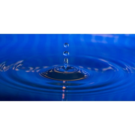 Just Add Photos - Canvas Print Just Add Water Wasser Photo Blue Water Drop Stretched Canvas 10 x 14
