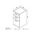 thumbnail image 2 of 2-Drawer File Pedestal in White Finish, 2 of 2