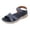 Blue, variant on Women's Walking Sandals Open Toe Elastic Strappy Comfortable Arch Support Thick Soft Sole Orthopedic Beach Shoes Black Size 7.5