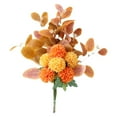 thumbnail image 1 of Ramo de flores artificiales para decoración de novia, ramos de referencia para fiesta naranja amarillo, 1 of 8